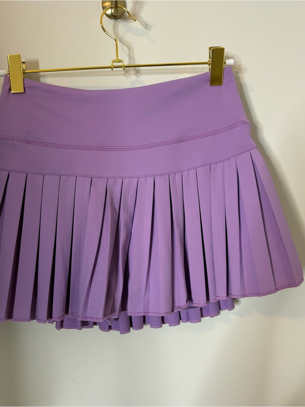 Gold Hinge Pleated Tennis Skirt